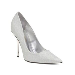 $198 NWOT Good American Glitter Stiletto Heels Pointed‎ Women's Designer Shoes